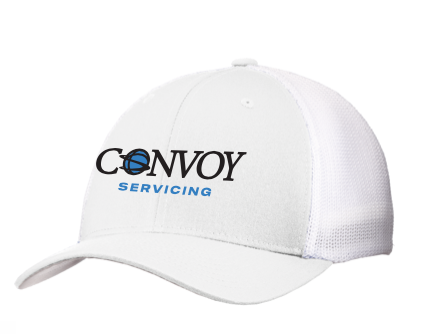 White Mesh Snapback Trucker Cap